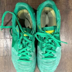 Nike Green indoor soccer sneakers! Used one season and in great condition!